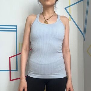 Lululemon Ebb to Street Tank Light Blue